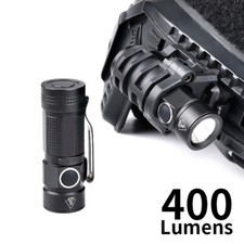 Tactical FAST Helmet Light 400 Lumens Mini Headlamp White LED Strobe Flashlight