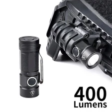 Tactical FAST Helmet Light 400 Lumens Mini Headlamp White LED Strobe Flashlight