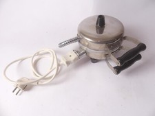 Altes VEB DDR Ostalgie Hörncheneisen Waffeleisen Gussplatten Chrom