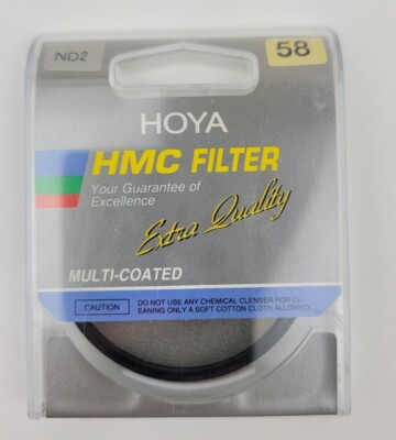 HOYA 58MM HMC Multi-Coated ND2 Filter Made In Japan by Tokina Co. Ltd New Sealed