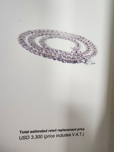 Sterling Silber Halskette Set mit Kristall Swarovski Steinen CGL Zertifiziert - Bild 5 von 6