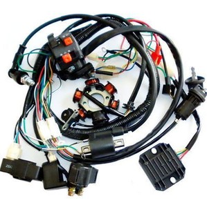 GY6 150CC WIRE HARNESS WIRING ASSEMBLY HARNESS ATV QUAD Buggy Loom Key