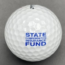 State Compensation Insurance Fund Logo Golf Ball 1 Titleist DT Pre-Owned