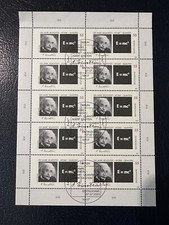 Germany 2005 Albert Einstein Sheet CTO LIGHTLY HINGED ON TOP MARGIN MINT STAMP