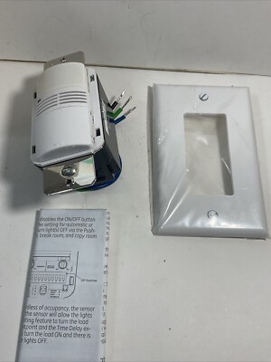 180° GE Wall Switch WDT-10-SR-G-D-W Single Relay Sensor with Photocell