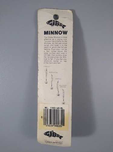 GIBBS Minnow Blue Silver Lure - 1 1/2 Oz - 40 Gr - NEW - Picture 2 of 3