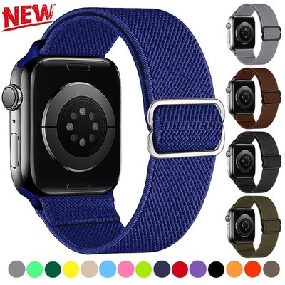 Nylon Elastic Loop Armband Für Apple Watch Ultra 3 2 Series 11 10 9 8 7 6 5 4