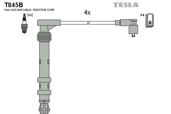 ZüNdleitungssatz Tesla T845B FüR Fiat Lancia Doblo Brava Marea Multipla Bravo 1-image
