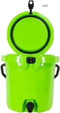 5 Gallon Heavy Duty Drink Dispenser Cooler with Spigot, Original Green