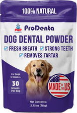 Prodenta, All-Natural Dog Dental Powder for Teeth Cleaning, Dental Powder for Do