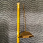 Metal Brass Tone Desk Note/Receipt Paper Spike Holder, Hexagon Base, 10 in — photo 3