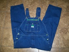 Liberty Bib Overalls Mens Blue Denim Workwear Carpenter Utility Pockets 36 x 28