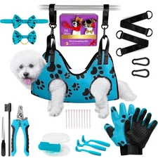 Pet Grooming Hammock for Nail Trimming - Dog Nail Clippers for Large Dogs - P...
