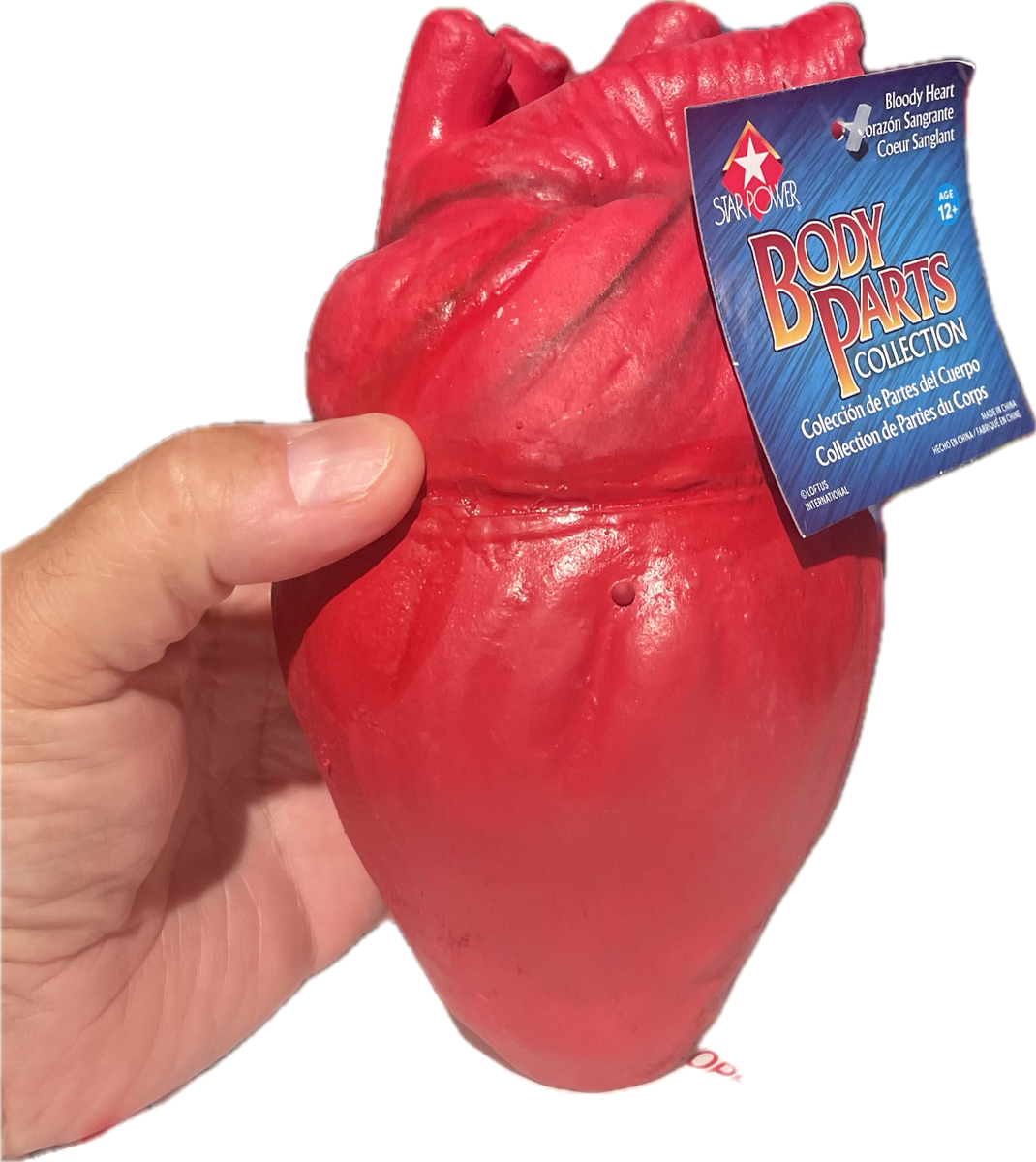 Deluxe BLOODY RED RUBBER HEART Realistic Latex Fake Halloween Prop