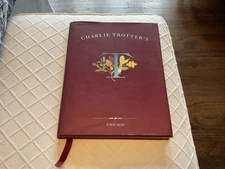 SIGNED Charlie Trotter's by Charlie Trotter (1994, Ten Speed Press) Cookbook