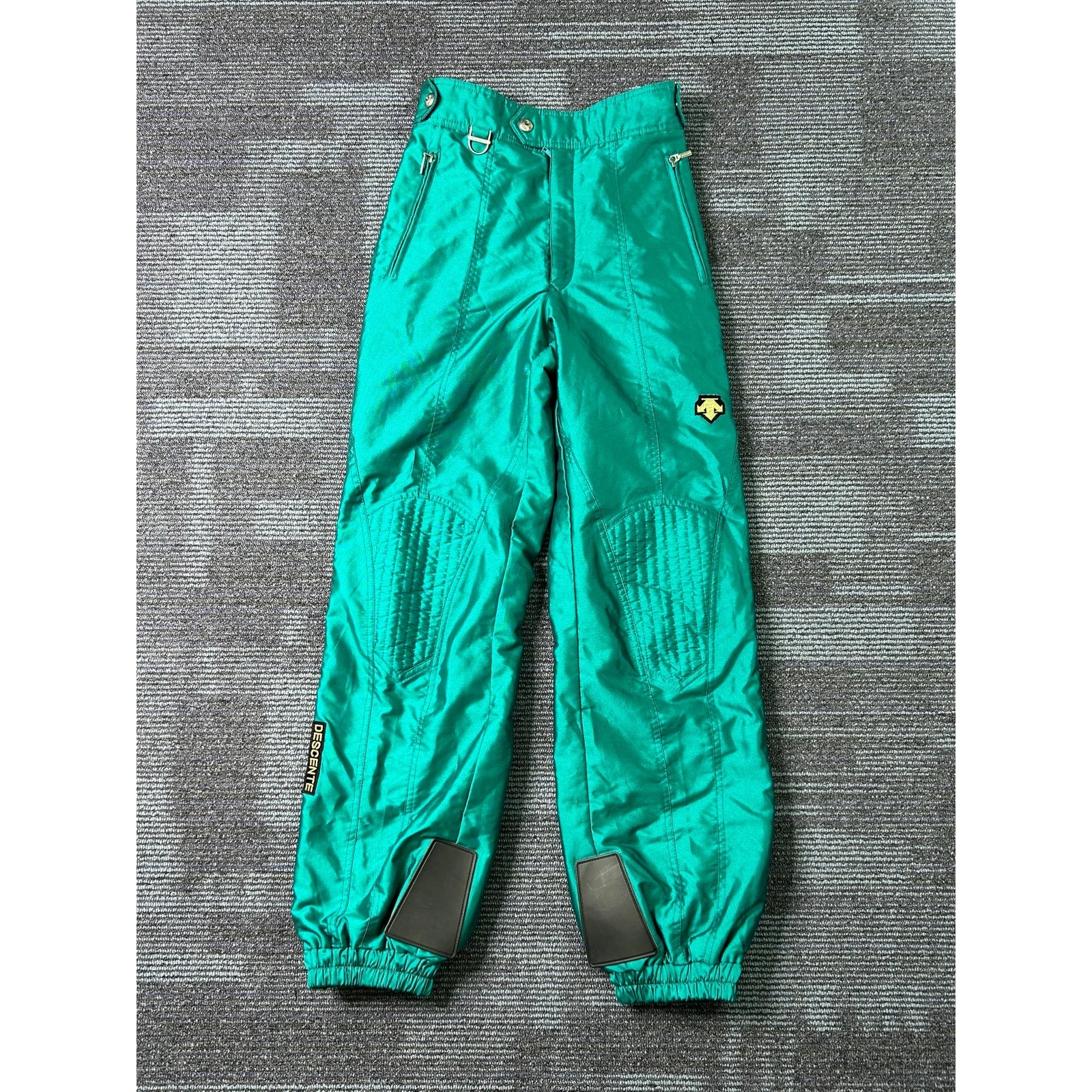 Vintage Descente 2 Piece Ski Suit Mens Jacket M Pants 30 Teal Colorblock 80s 90s image 15