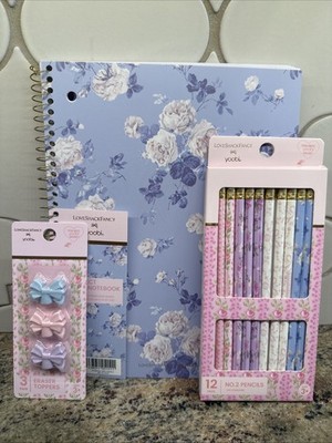 Love Shack Fancy x Target eraser toppers pencils Notebook Bundle Bows
