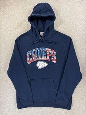 Kansas City Chiefs Fanatics Screened USA Hoodie Sweatshirt Men's Large Blue