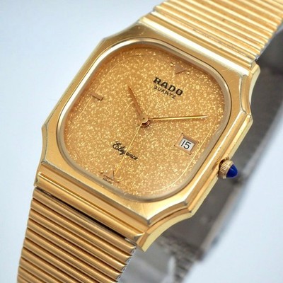RADO Elegance 129.9003.2 Ladies Quartz Gold Used Wristwatch Vintage 34 mm