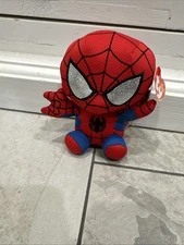 TY Beanie Baby 6" SPIDER-MAN Spiderman (Marvel) Plush Stuffed Toy