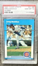 Greg Maddux #U-68 Prices [Rookie] | 1987 Fleer Update | Baseball Cards