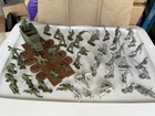 Vintage Marx  WWII GI & German Soldier Lot, Half track, 2 German Motorcycles…