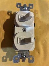 Leviton 5241-W 15 Amp, 120/277 Volt, Duplex Style Single-Pole/3-Way Ac