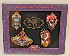 Hazbin Hotel Official Season 2 "THE VEES" 5 PIN EXCLUSIVE BOX SET - NEW, SEALED
