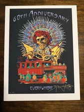💀Dead & Co 60th Anniversary Golden Gate Park Stanley Mouse LE 100 8/1 - 8/3