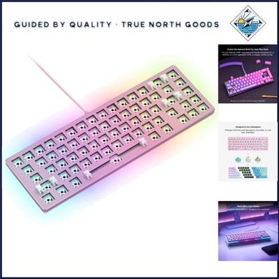 Aluminum Top Shell Compact Keyboard with Customization Tools for Gamers