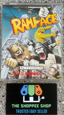 Commodore 64 C64 Spiel -- RAMPAGE (Activision) -- Tape