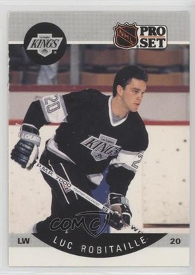 1990-91 Pro Set Luc Robitaille (E on Front is Complete) #126 HOF d4e