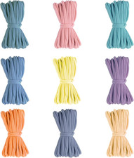 180PCS Weaving Loom Refill Loops 9 Color Loom Loops Potholder Rainbow Weaving Lo