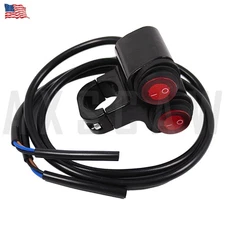 For Waterproof Motorcycle 7/8″ Light Bar Switch Handlebar Double Control Button