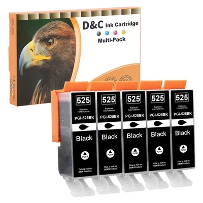 PGI-525 Cartouches d'encre compatibles Canon PGI-525 PGBK pour Canon MG5350 - Photo 1/4