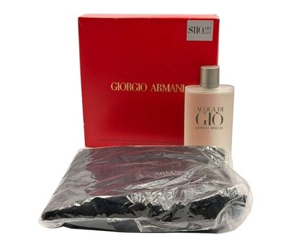 Acqua Di Gio by Giorgio Armani 2 pc Set for Men-6.7 oz / 200 ml EDT Sp+Scarf