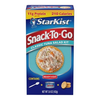 Snack-To-Go Ready to Eat Meals Tuna Salad Kit, 3.6 oz (1 Pack) Classic Tuna Sala