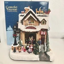 Carole Towne Collection Mrs. Clause Christmas Shoppe Light Up Village Music 2020