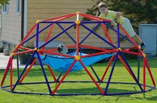 Zupapa 10FT Climbing Dome with Hammock, 1200lbs Jungle Gym for Kids 3-10