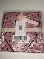 Victoria's Secret Pink Polka Dot Shirt and Shorts Pajama Set Women's Small NWT