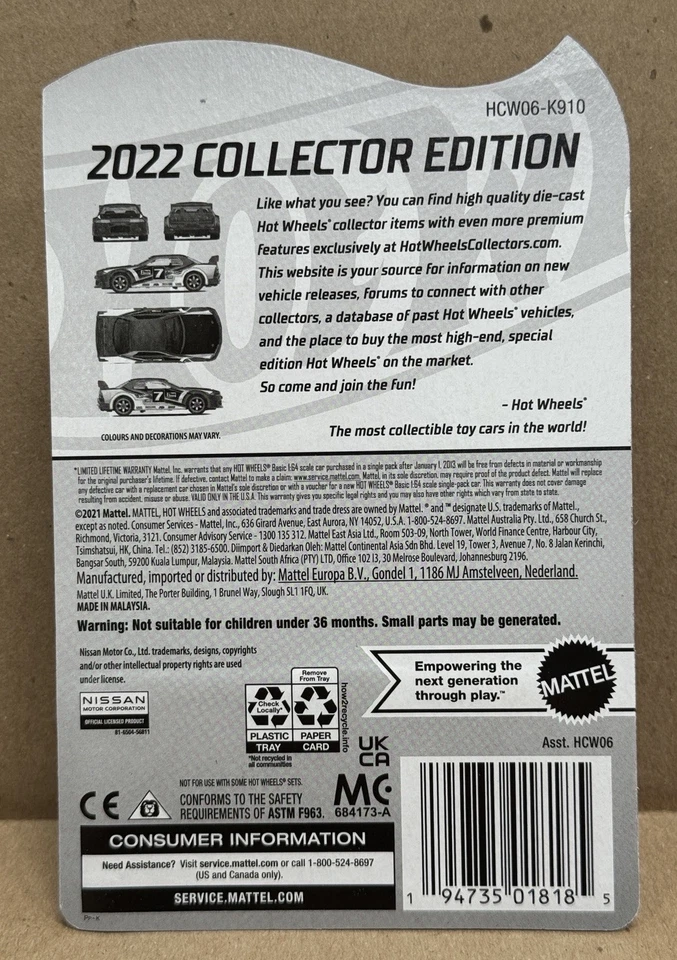 Hot Wheels 2022 Hot Wheels Legends Tour Exclusive Nissan Skyline GT-R (R32) - Image 4 of 4