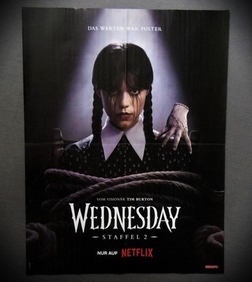 WEDNESDAY _ 2. Staffel - A2 (XL) Poster - Netflix-Serie _ Jenna Ortega _ 2025 # 