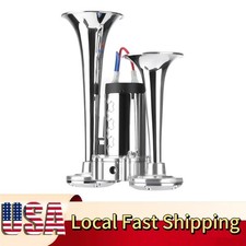 600db Dual Trumpets Super Loud Car Electric Air Horn Truck Boat Train Speaker . 600db Dual Trumpets Super Loud Car Electric Air Horn Truck Boat Train Speaker .