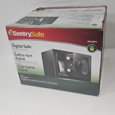 SentrySafe Electronic Security Safe 0.14 cu ft 9w x 6.6d x 6.6h (SENX014E) +Box