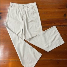 Zara Baggy Shimmer Wide Leg High Rise Khaki Pants Size 10