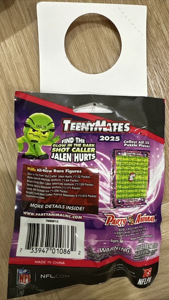 ¡NUEVO! (Lote de 12 Paquetes) Estatuillas Teenymates NFL Serie 13 Coleccionables 2025 Foto 4 de 4