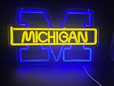 University of Michigan Wolverines neon sign Dimmable LED light