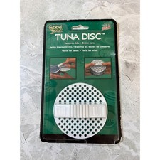 Removedor y escurridor de tapa de lata de disco de atún Good Idea de plástico blanco de colección