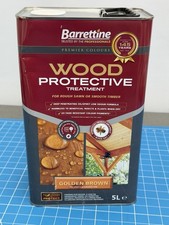 Barrettine Wood Protective Treatment Golden Brown 5L Exterior Timber Preserver