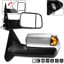 For Dodge Ram 1500-3500 Pickup Tow Mirrors Power Heated Turn Led Signals For Dodge Ram 1500-3500 Pickup Tow Mirrors Power Heated Turn Led Signals